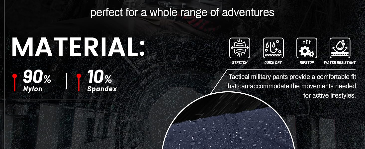 Water Resistant Ripstop Cargo Pants