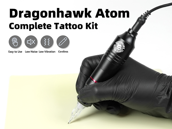 Amazon.com: Dragonhawk Atom Wireless Tattoo Gun Pen Machine