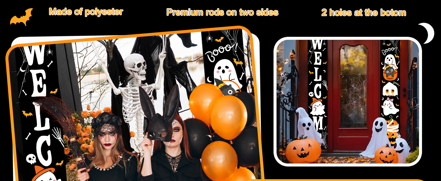 Avezano Halloween Door Decorations Boo Halloween