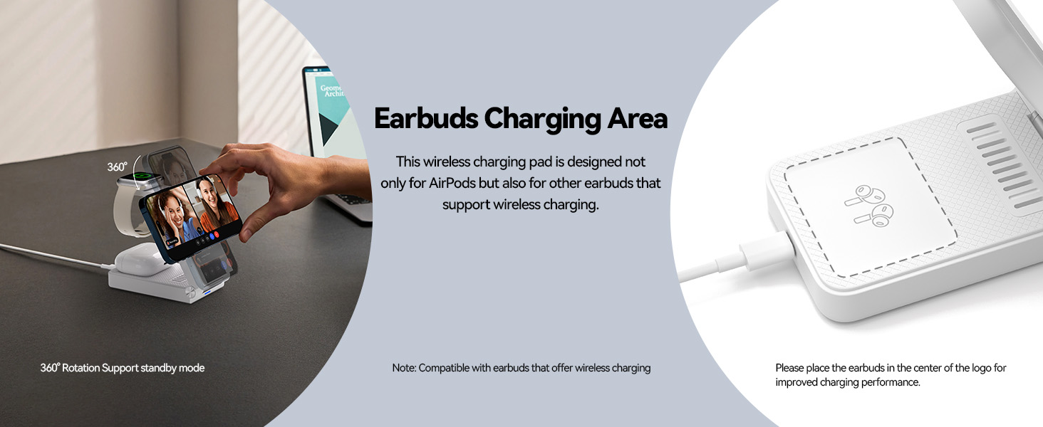 Earbuds Charging Area