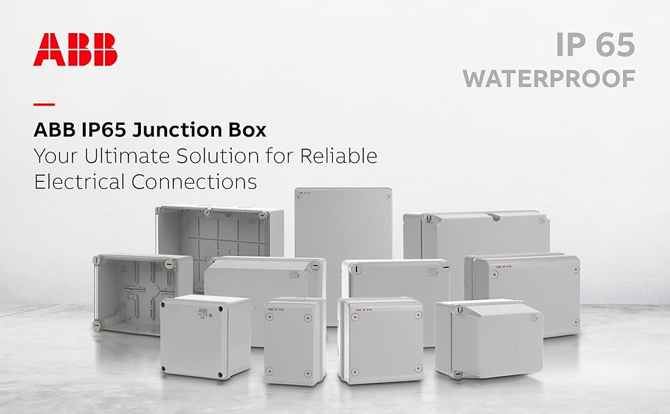 ABB IP65 Junction Box • Fully Dust Sealed Enclosure • Waterproof ...
