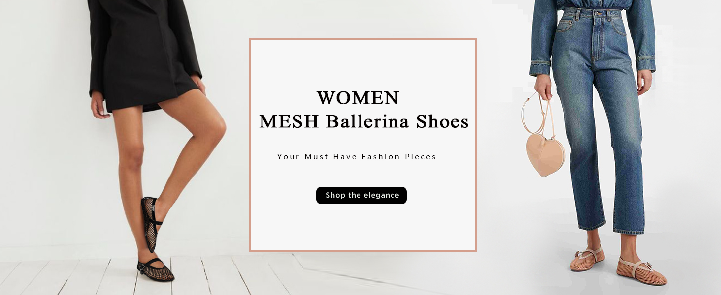 mesh flats for women