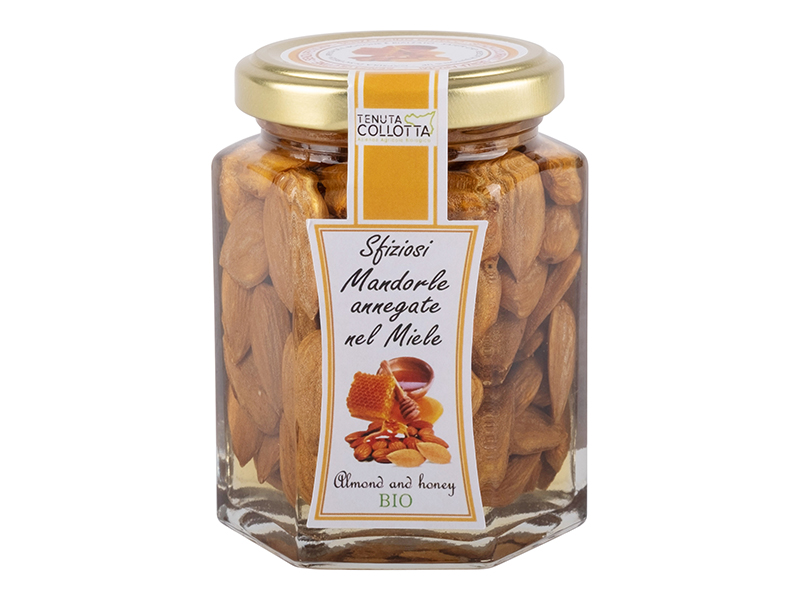 Amandes noyées dans du miel Bio Tenuta Collotta