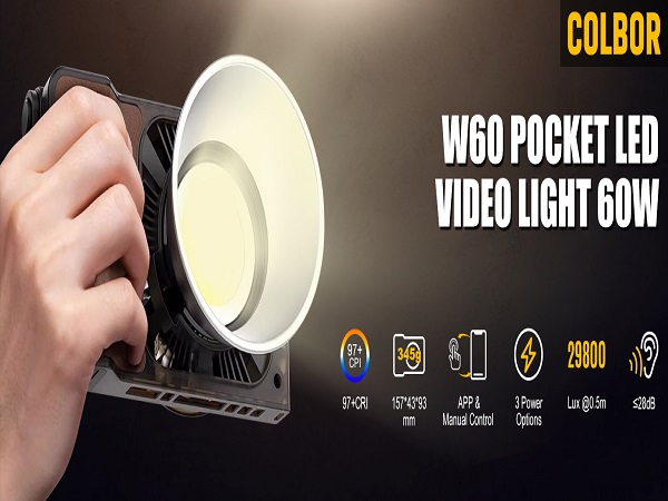 Amazon.com : COLBOR W60 Pocket LED Video Light 60W