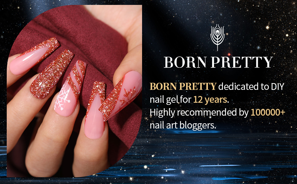 Colorful reflective glitter gel