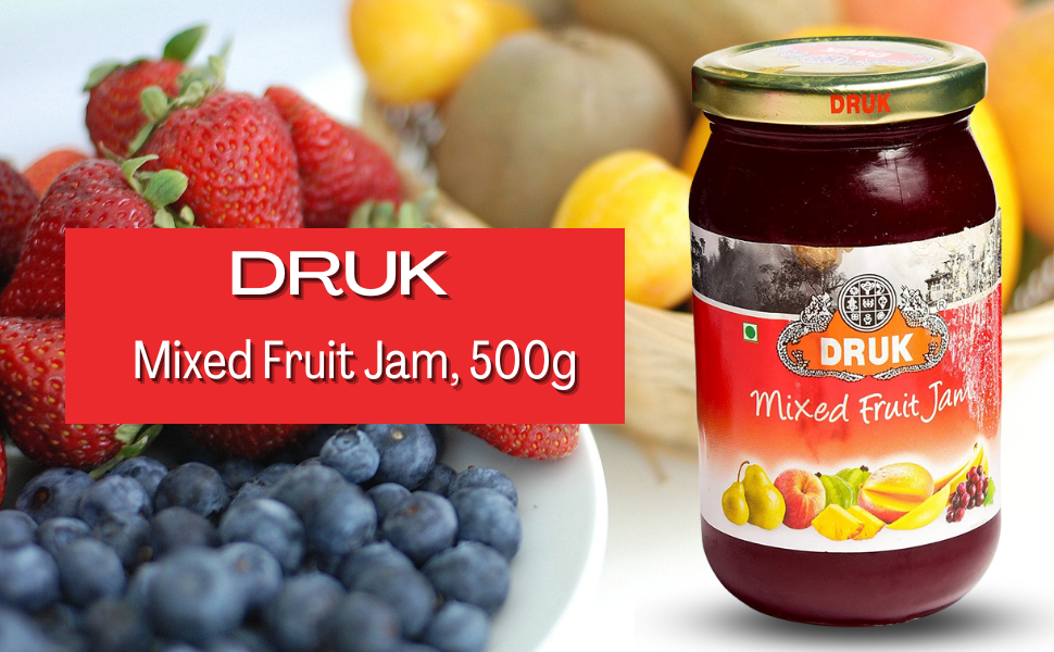 DRUK Mixed Fruit Jam, 500g Amazon.in Grocery & Gourmet Foods