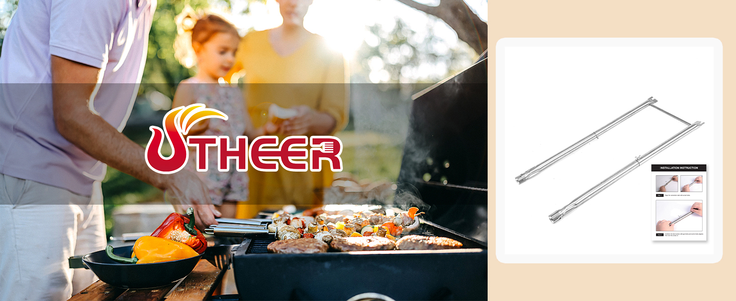 Utheer 7507 Grill Burner Tube Set for er Spirit E210