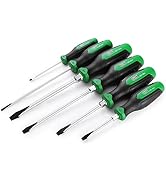 SK 6-Piece Slotted Screwdriver Set, Magnetic Screwdriver Set, S2 Steel, SureGrip Handle