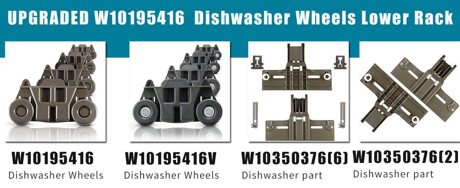 dishwasher wheels lower rack