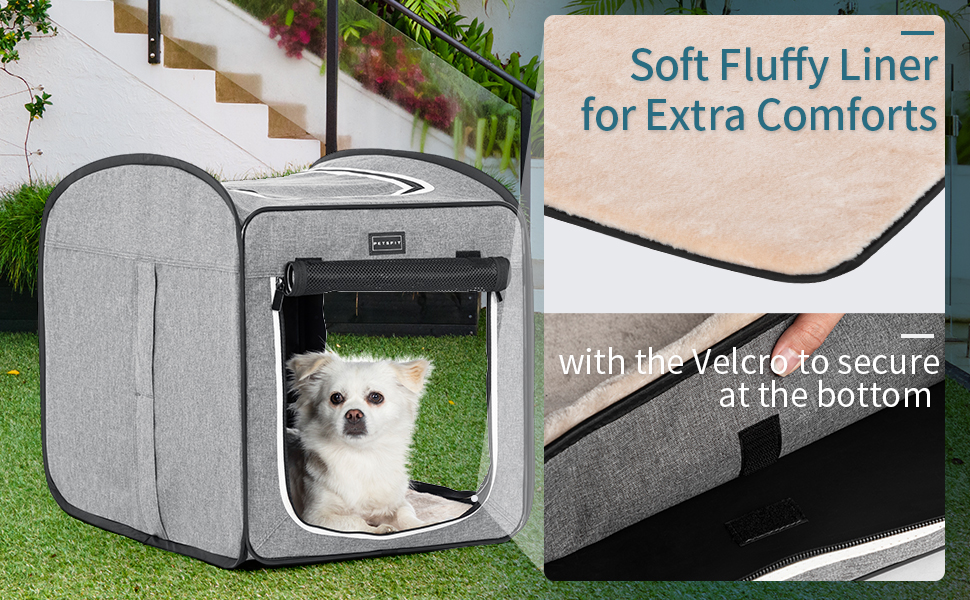 Petsfit Pop Up Dog Crates Kennel Carrier, Portable and