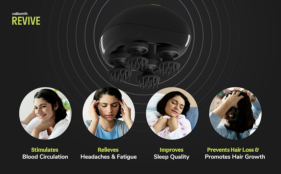 Caresmith Revive Rechargeable Electric Head Kneading Massager