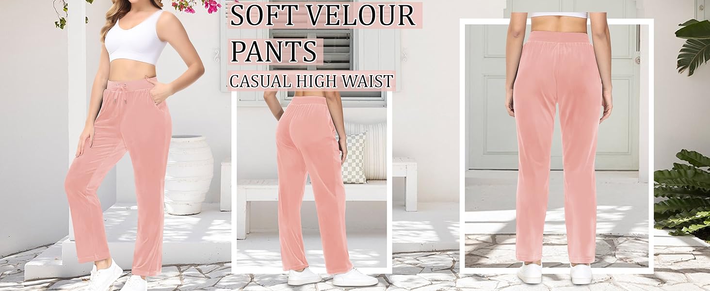elastic waistband pockets pants
