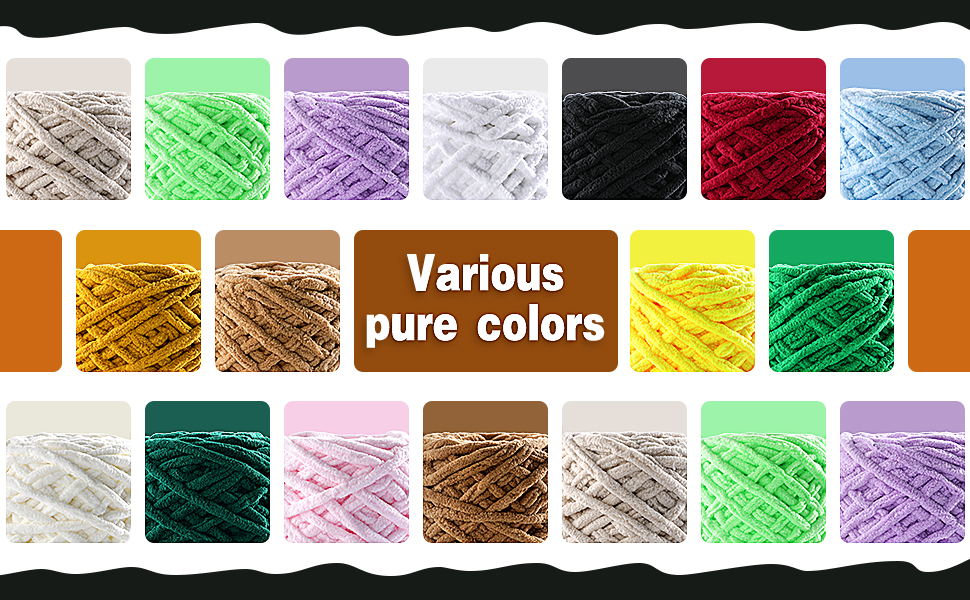 Chunky Chenille Yarn for Baby Blankets & Home Decor (Milky White) D4f72ea8 2589 48df Adc1 F2836bc27d53. CR0,0,970,600 PT0 SX970 V1