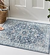 Beeiva Vintage Indoor Rugs for Entryway, 2x3 Small Rug Non Slip Soft Door Mat Indoor Entrance, Wa...