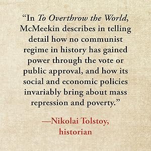 Blurb from Nikolai Tolstoy for To Overthrow the World