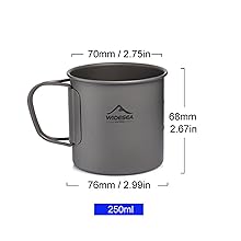 Amazon | チタン マグ カップ 200l/250l/300l/375l キャンプ用カップ