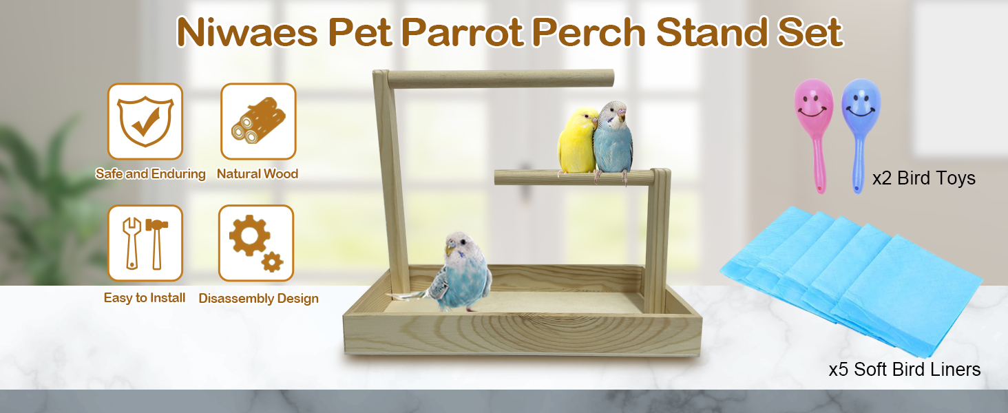 parrot training perch stand