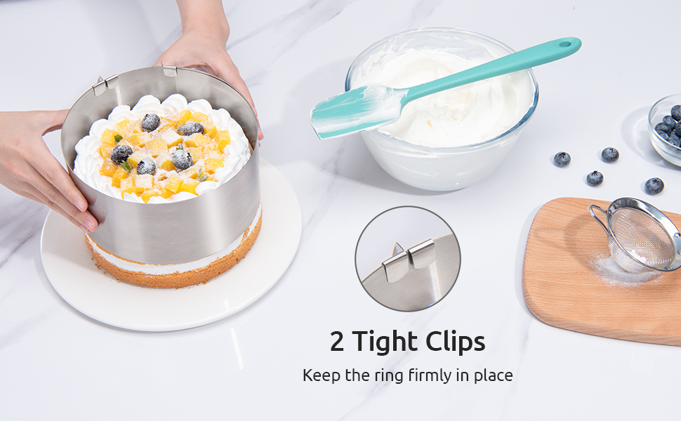 Buy Zollyss Carbon Steel Adjustable Cake Pan, Silver 1 Pc Online at