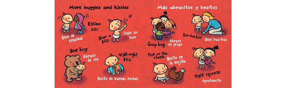valentines day; love; spanish; dual language; hugs; kisses; family