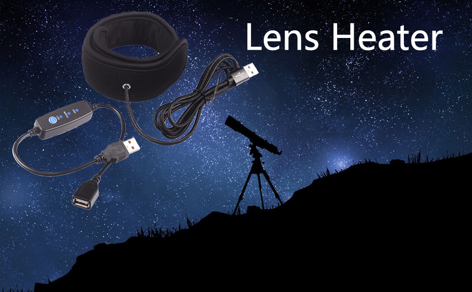 Lens Dew Heater Fog Remover Strip with Temperature Regulator 5V USB