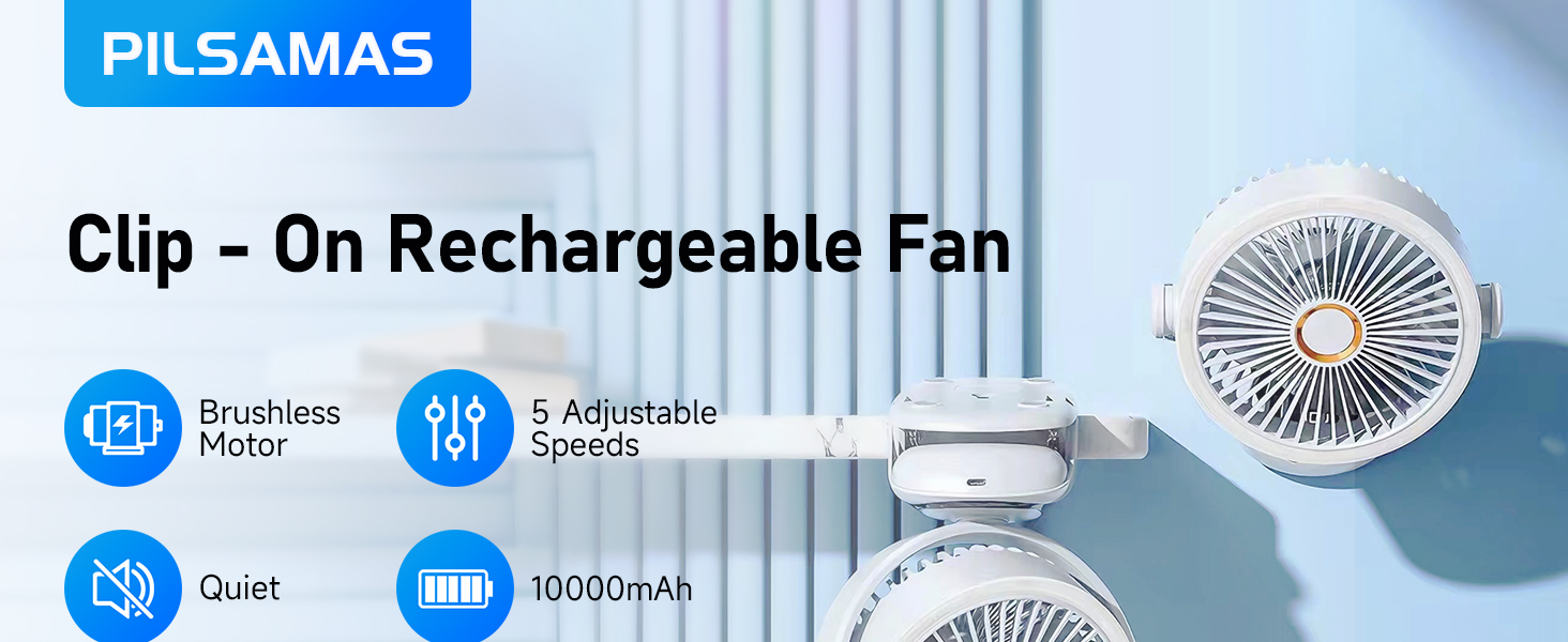 pilsamas clip on fan c6