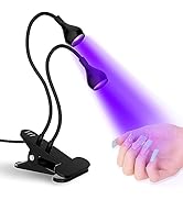 Nail Lamp Light for Nails Double-Head Nail Lamp 4-Gear 3W USB Plug Nail Dryer 365+395nm U V Light...