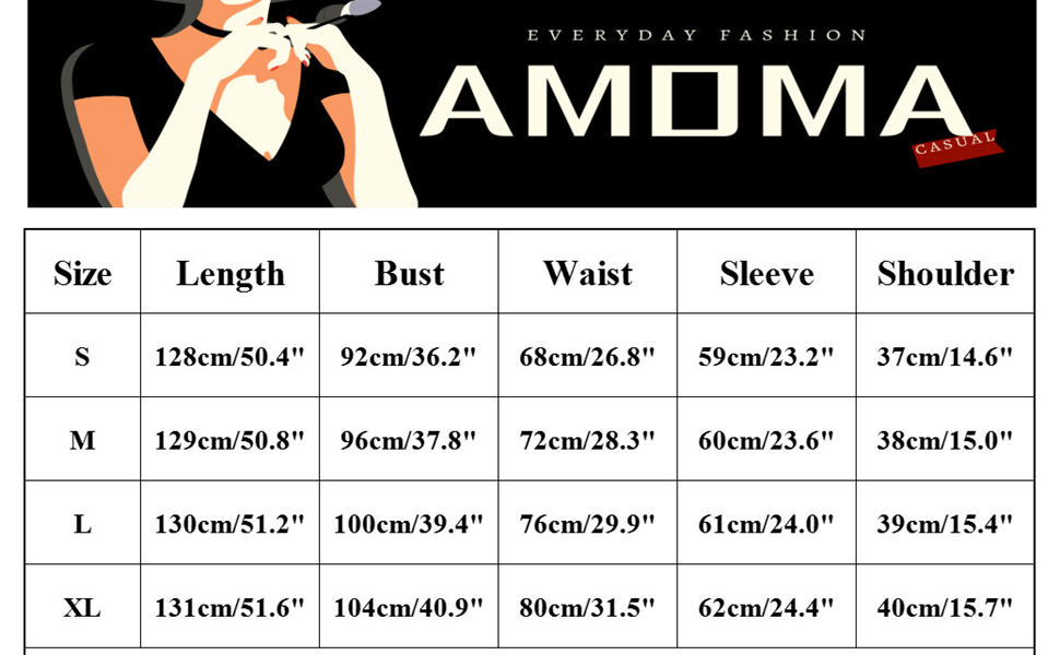  AMOMA Damen Elegantes Herbst Langarm Maxi Plissiertes Kleid Faltenkleid