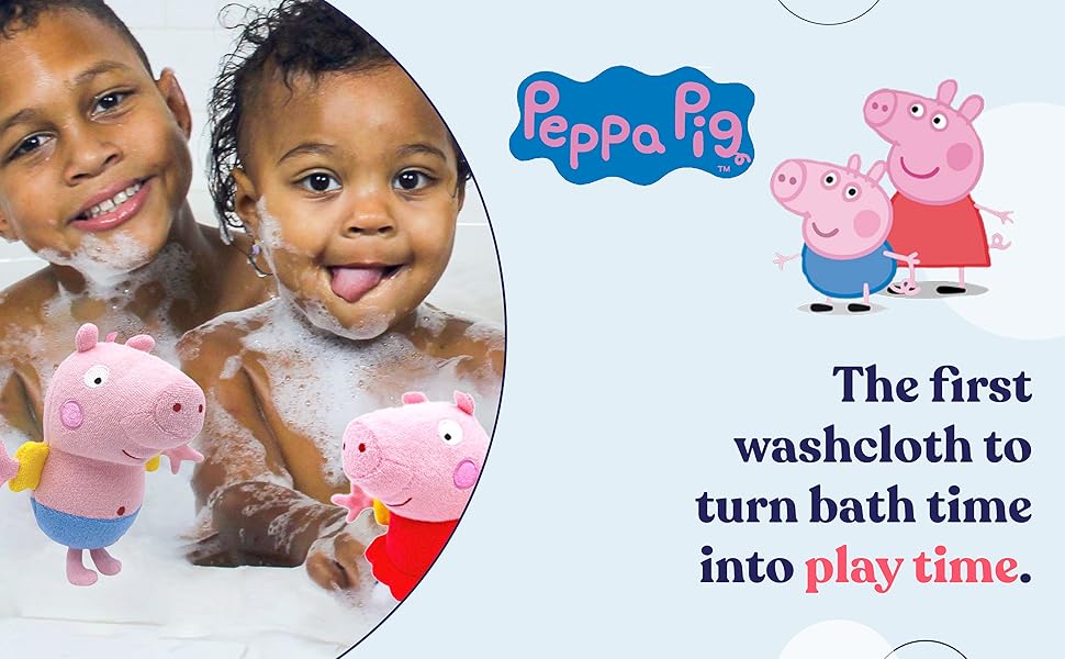 SoapSox Kids Bath Sponge 2pcs (Peppa Pig and Pig