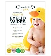 The Eye Doctor Sensitive Baby Eyelid Wipes - 20x Safe Sterile Eye Wipes for Gentle Daily Baby Car...