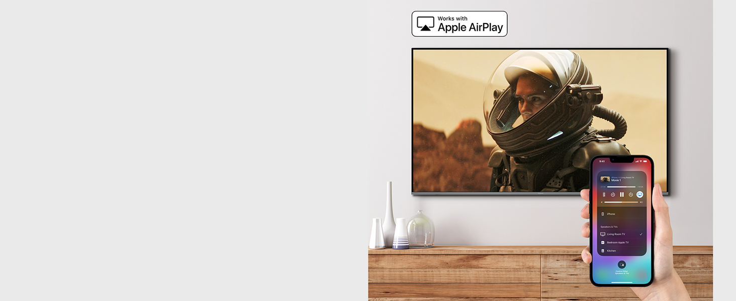 Watch. Listen. Share. AirPlay lets you do it all.