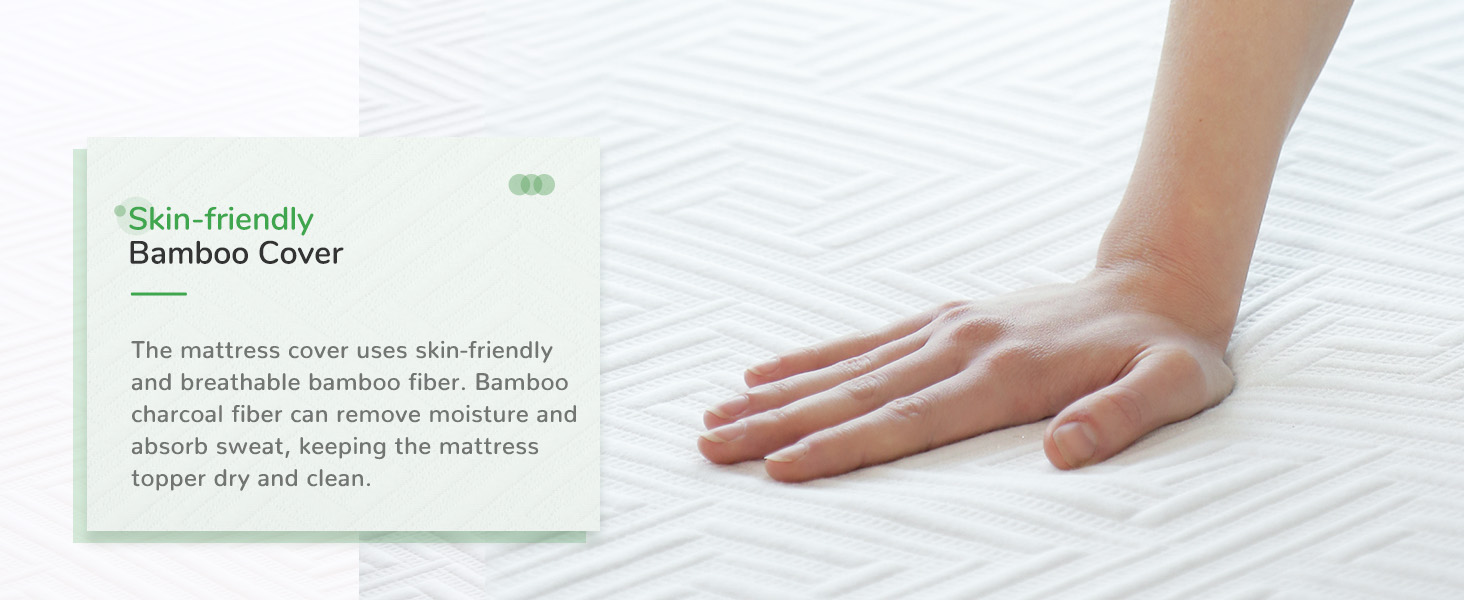 Novilla King Mattress Topper, 4 Inch Gel Memory Foam