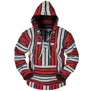 Amazon.com: Mexican Baja Hoodie – Classic Drug Rug Pullover