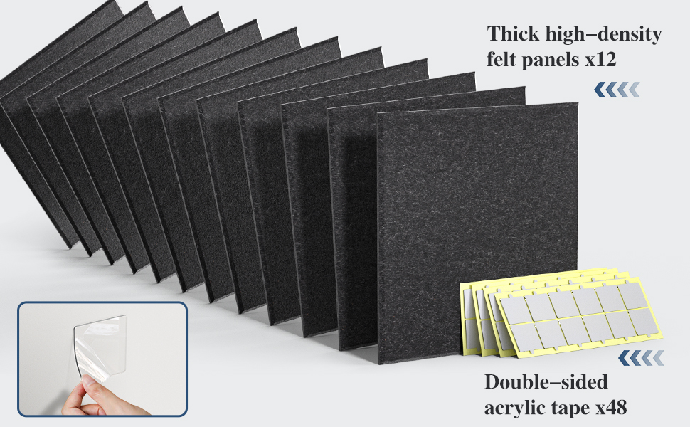 Large Cork Board for Walls 12 Packs Bulletin Board, 48