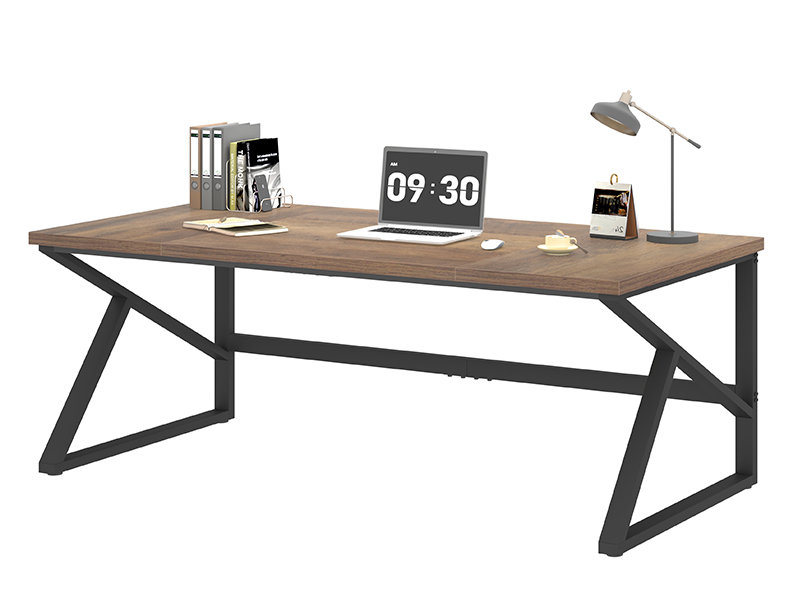 HSH Large Home Office Desk Two Person, Extra Long Wood Metal Computer table for 2 Monitors 70 Inch 