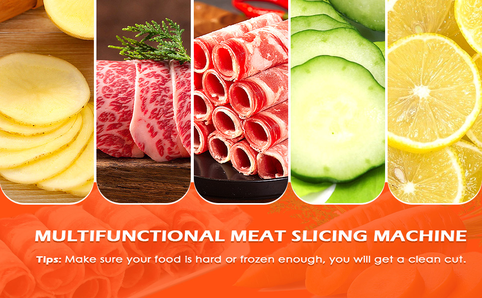 Savieva Frozen Meat Slicer, Manual Meat Slicer Machine, Beef Mutton