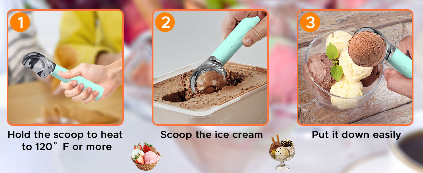 heater ice cream scoop