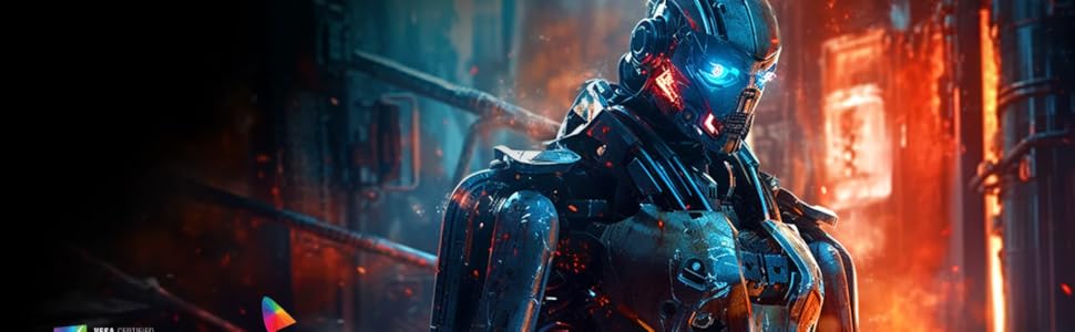 DisplayHDR 400 with sRGB 99% (Typ.)