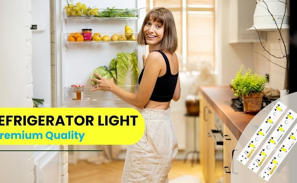 New Upgraded 3 Pack WR55X26671 PS11767930 AP6035586 Led Light Board Compatible for GE Refrigerator Replace 4468532 EAP11767930 LED3344588 16 w