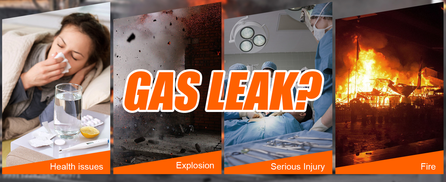 The danger of gas leakage