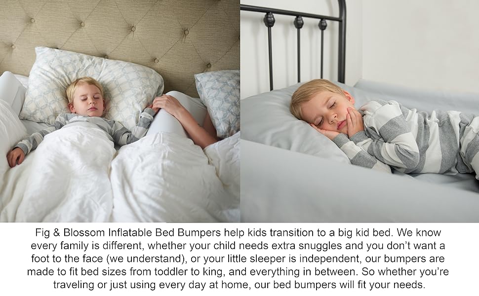 [2Pack] Inflatable Bed Rail for Toddlers with Pump