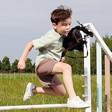 hobby horse jumping black