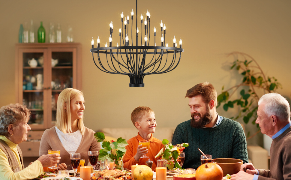 black wagon wheel chandelier farmhouse 47 inch