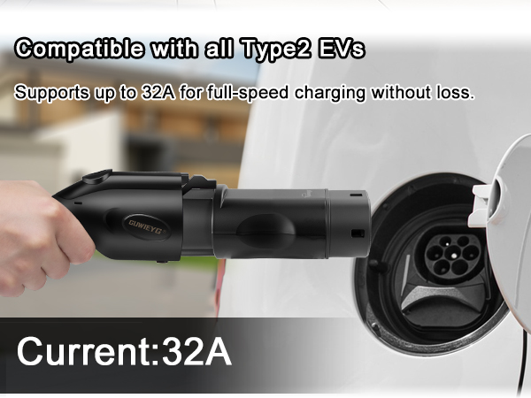 Amazon.com: GUWIEYG EV Charger Connector Type 1 to Type 2