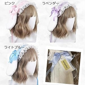 Lilga リボンヘッドドレス Seraphim ハンドメイド カチューシャ レースを纏うTwinkle Baby Ribbonカチューシャ – BABY, THE