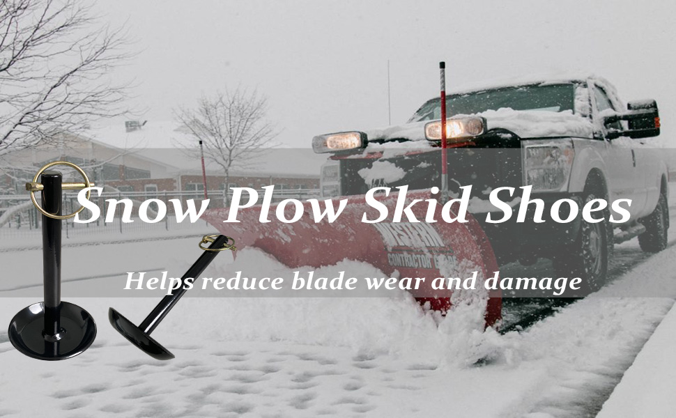 SEASAIL Set of 2 Snow Plow Skid Shoes Compatible with ATV