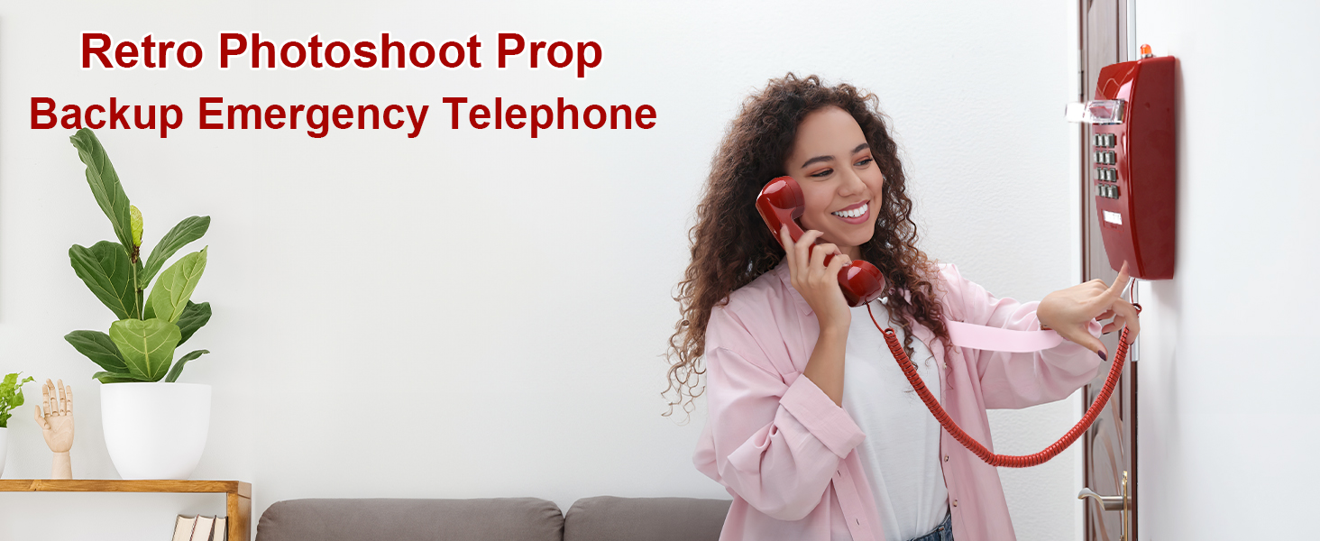 Retro Wall Phone for Landline Retro photoshoot prop