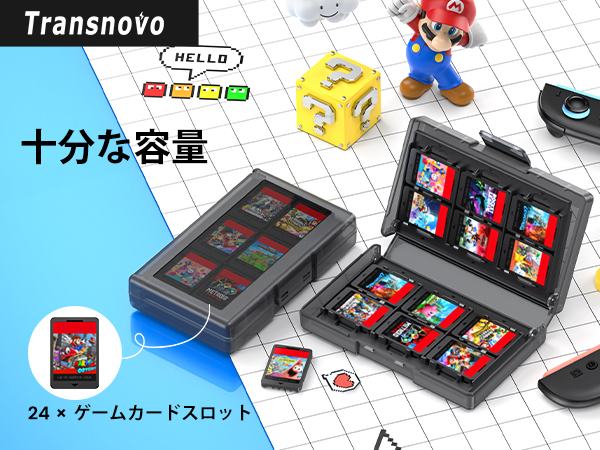 Amazon.co.jp: TRANSNOVO Switch2 対応 ゲームカードケース 24枚