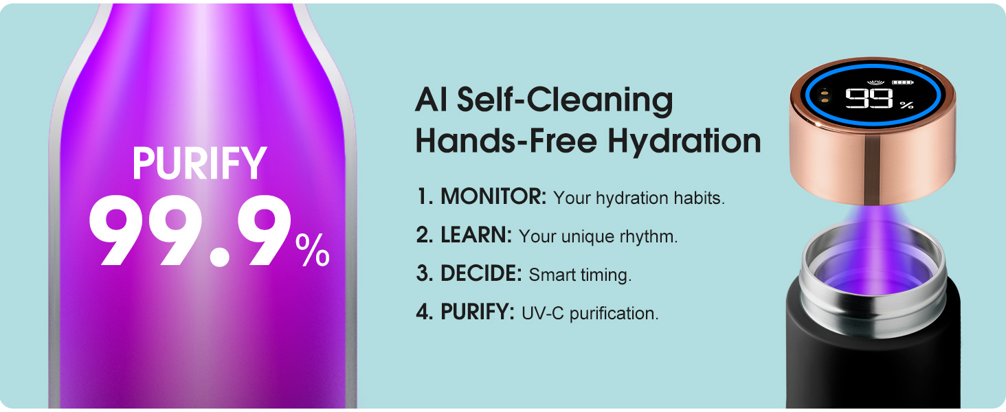 self cleaning water bottle