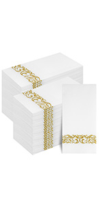 gold napkins
