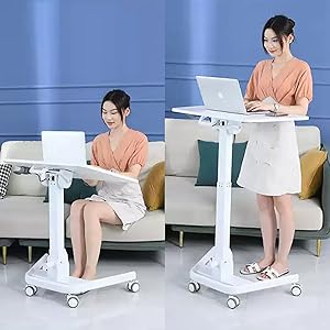 Amazon | E-WIN 折りたたみ 昇降デスク キャスター付き ガス圧式